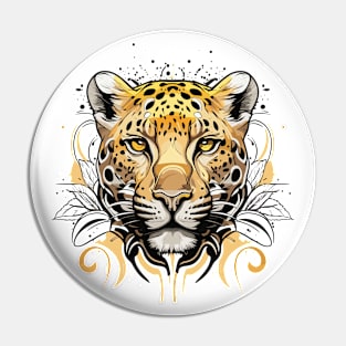 Graffiti Paint Leopard Creative Pin