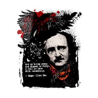 Alan Poe Quote Raven Artwork T-Shirt