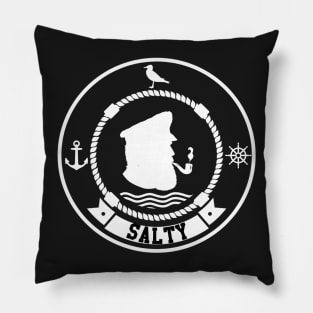 Salty Sea Captain Nautical Funny Pillow