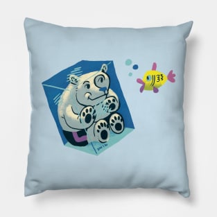 Ice Cube Bear Pillow