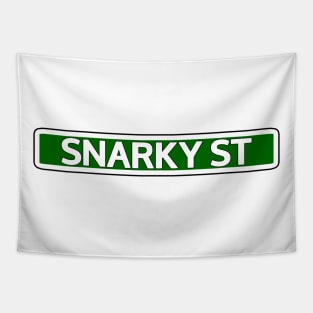 Snarky St Street Sign Tapestry