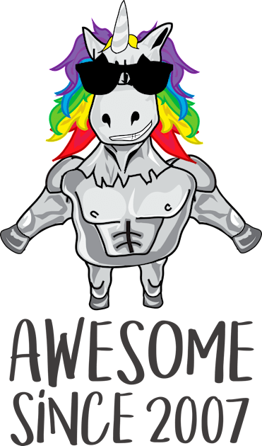 Awesome since 2007 Kids T-Shirt by hoopoe