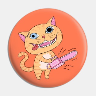 Chainsaw Cat Pin