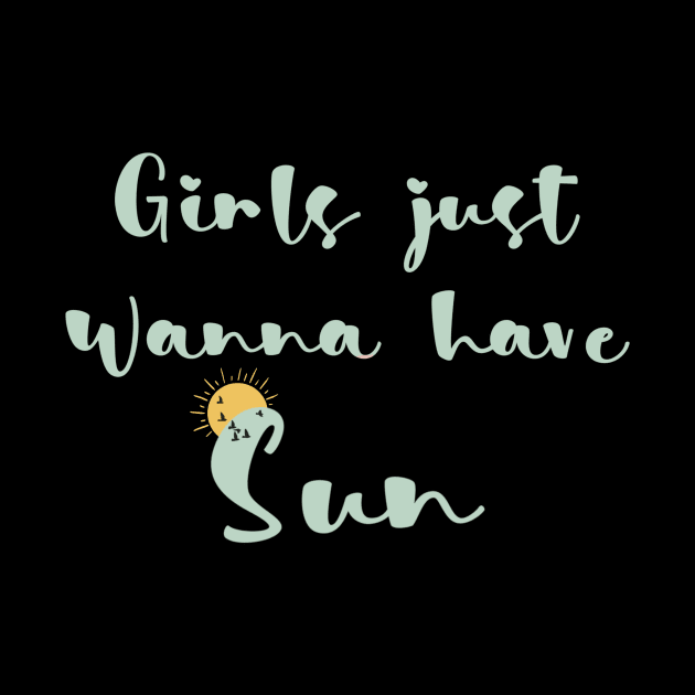 Girls just wanna have sun by Nikki_Arts