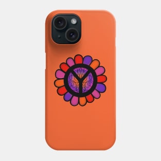 HIPPIE Lifestyle Flower Peace Sign Phone Case