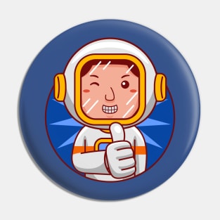 Astronaut Man Pin