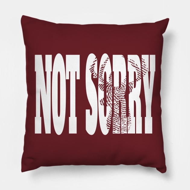 Buck Hunting Not Sorry Pillow by pa2rok