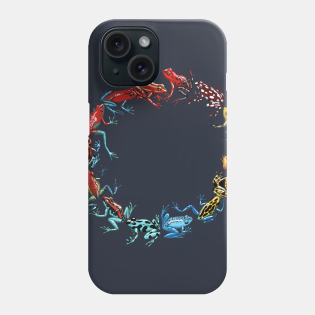 Poison Dart Frogs Phone Case by NocturnalSea