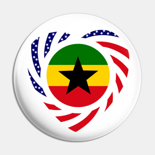 Ghanaian American Multinational Patriot Flag Series Pin