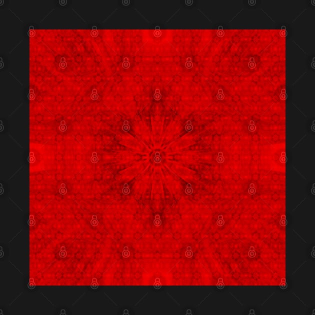 Vibrant red fractal patterns zooming past by hereswendy