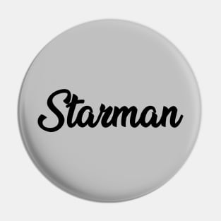 Starman, black Pin