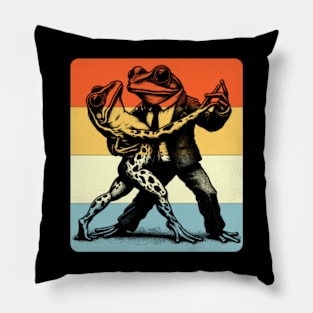 Dancing Frog Pillow