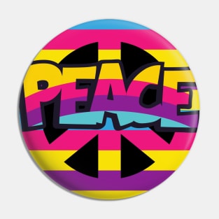 Retro Hippie Peace Pin