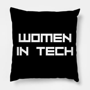 Women in Tech, Female Coding, Web Dev Coder Girl Pillow