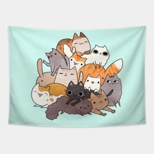 Cat Pile Tapestry