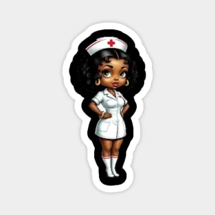 Black Nurse Magnet
