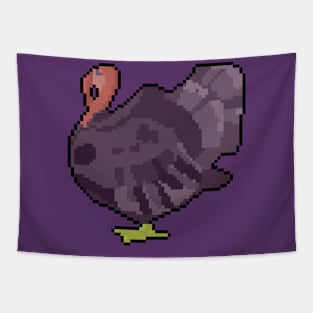 Pixels and Paws peacock Tapestry