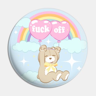 F*ck Off Teddy Bear Pin