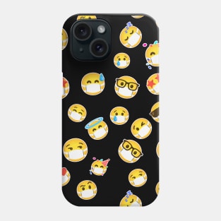 Emojis wearing a mask Phone Case