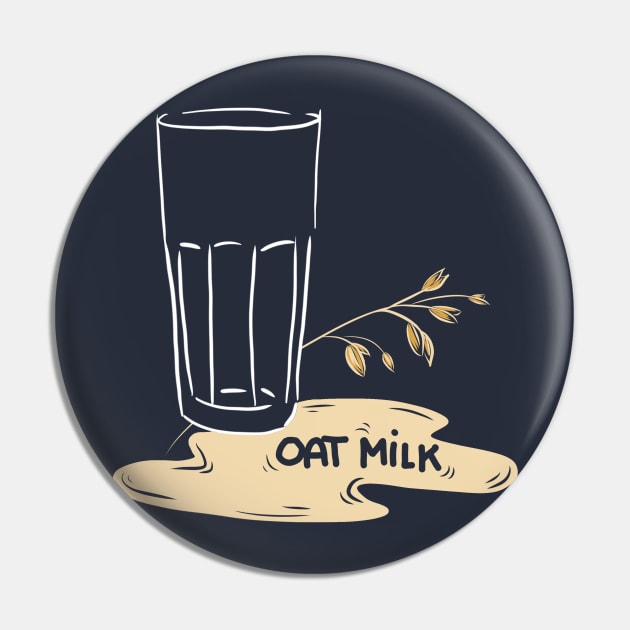 Oat Milk Glass Pin by High Altitude