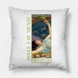 Dolce Far Niente, Sweet Idleness by Godward Pillow