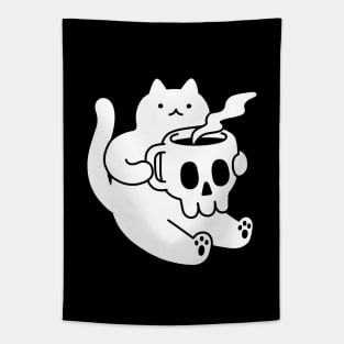 Cat and Skull Mug Tapestry