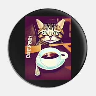 Coffee cat Pin