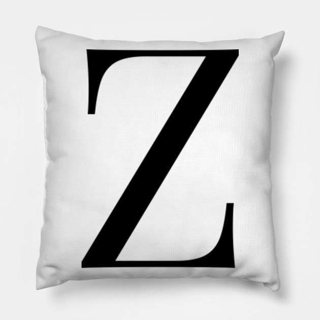 Alphabet Z Letter Z Pillow Teepublic