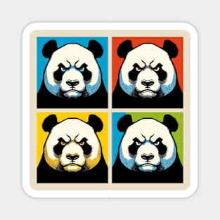 Pop Sneer Panda - Funny Panda Art Magnet