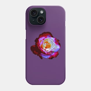 Rose with Raindrops Digital Version Phone Case