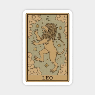 Leo Card Magnet