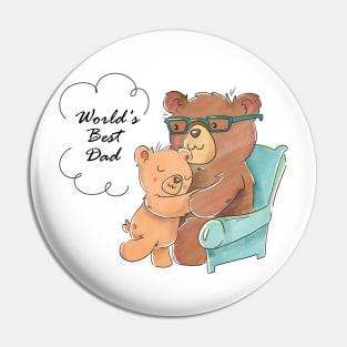 World's Best Dad Pin