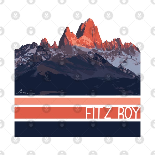 Fitz Roy Mountain Illustration by High Altitude