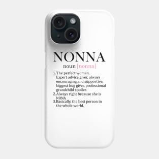 Nonna Definition Phone Case