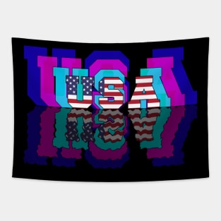Retro USA Flag Costume Gift Tapestry