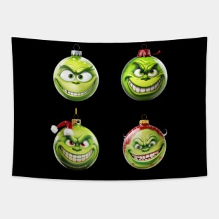 A Grinchy Christmas: Whimsical Tree Adornments Tapestry