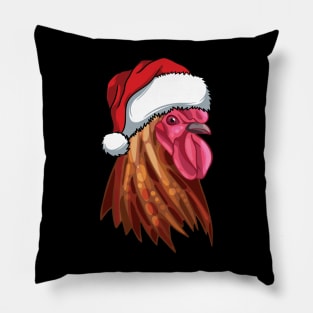 Christmas Santa Hat Chicken Pillow