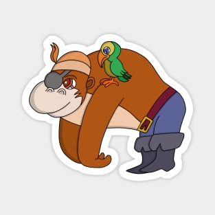 Pirate Gorilla Magnet