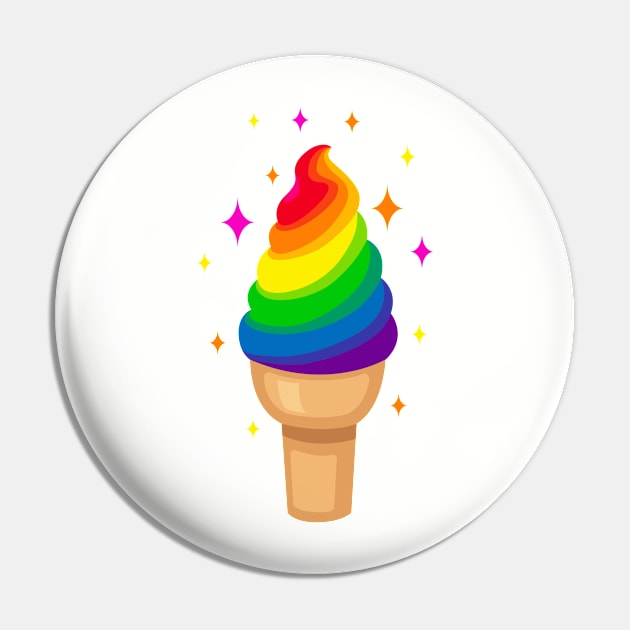 Helado de arcoiris Pin by Alexandra Diaz 