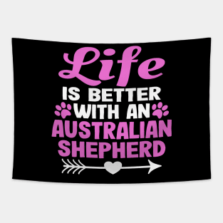 Australian Shepherd Aussie Dog Mom Dad Funny Gift Tapestry