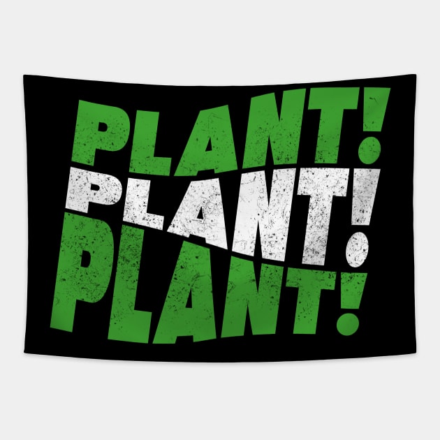 Plant Plant Plant Tapestry by LetsBeginDesigns