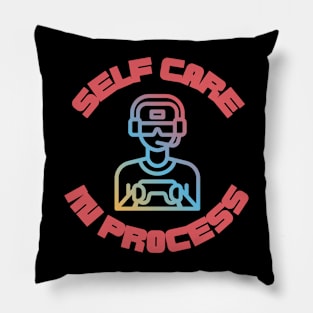 Gamer Self Care Time Pillow