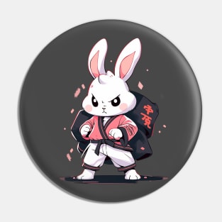 karate bunny Pin