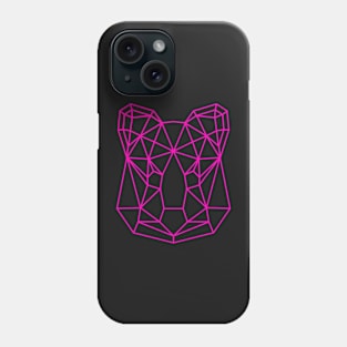 Pink Geometric Quokka Line Art Phone Case