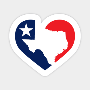 Texas Love Heart Magnet