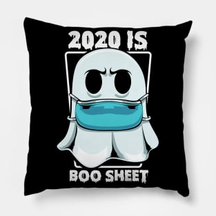 Ghost - 2020 Is Boo Sheet Halloween Ghost Funny Pun Pillow