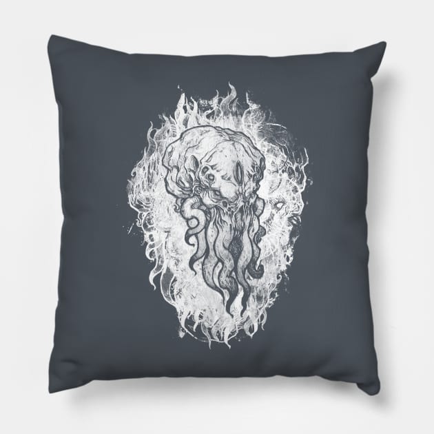 Cthulhu Sketched Pillow by TentaclesAndTeeth