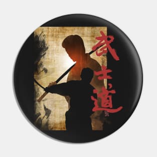 Samurai Bushido 2 tee shirt Pin