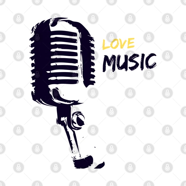 love music recording mic design by MadeBYAhsan