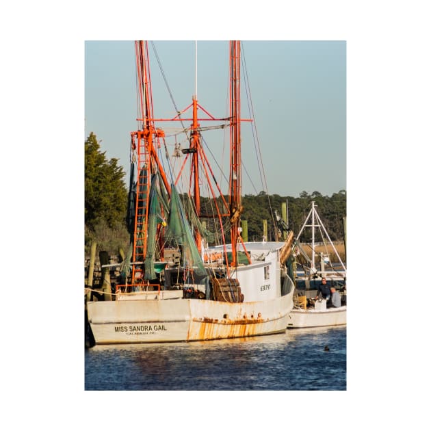 Shrimping boat in the intercoastal waterways by KensLensDesigns